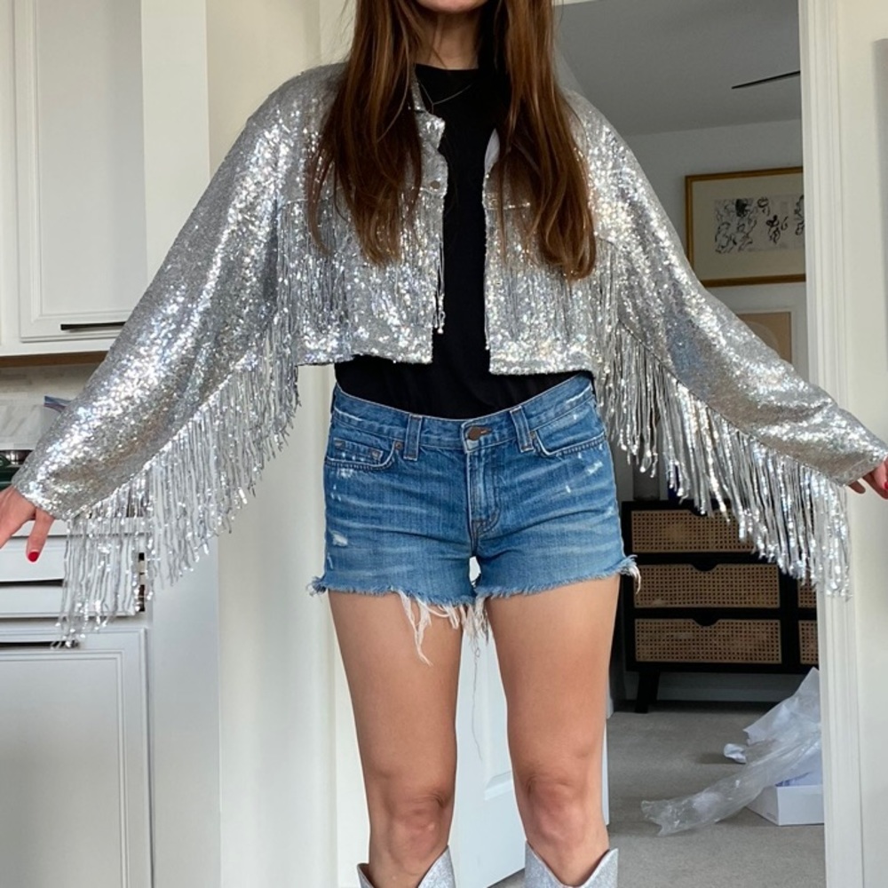 12th Tribe Sequin Fringe Jacket